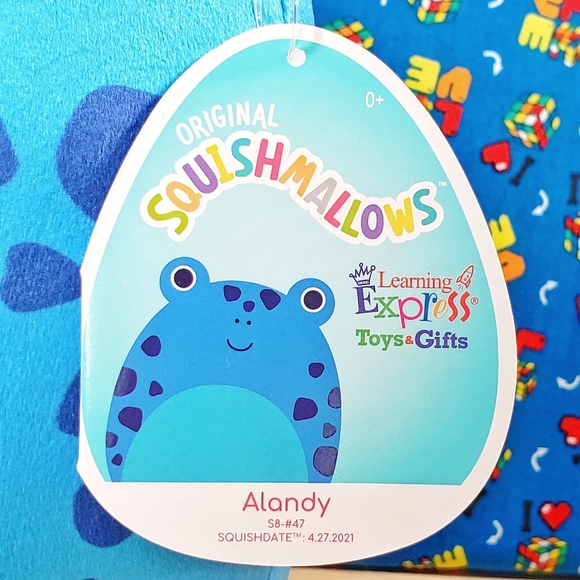 Squishmallow Alandy the Blue Frog 8" Ultrasoft Learning Express Exclusive Plush - Picture 10 of 12